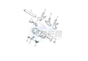 XJR 1300 drawing SHIFT CAM - FORK