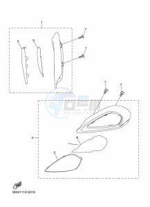 YFZ50 (BW4H) drawing HEADLIGHT