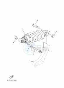 MT-07 ABS MTN690-U (B8M2) drawing REAR SUSPENSION