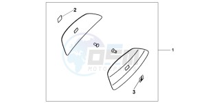 CBF600S drawing COLOUR PANEL SET - NORTH POLE BLUE MET