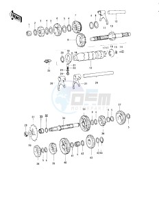 KS 125 (-A) drawing TRANSMISSION_CHANGE DRUM -- 74-75- -