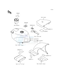 ZX 750 K [NINJA ZX-7R] (K1-K2) [NINJA ZX-7R] drawing LABEL