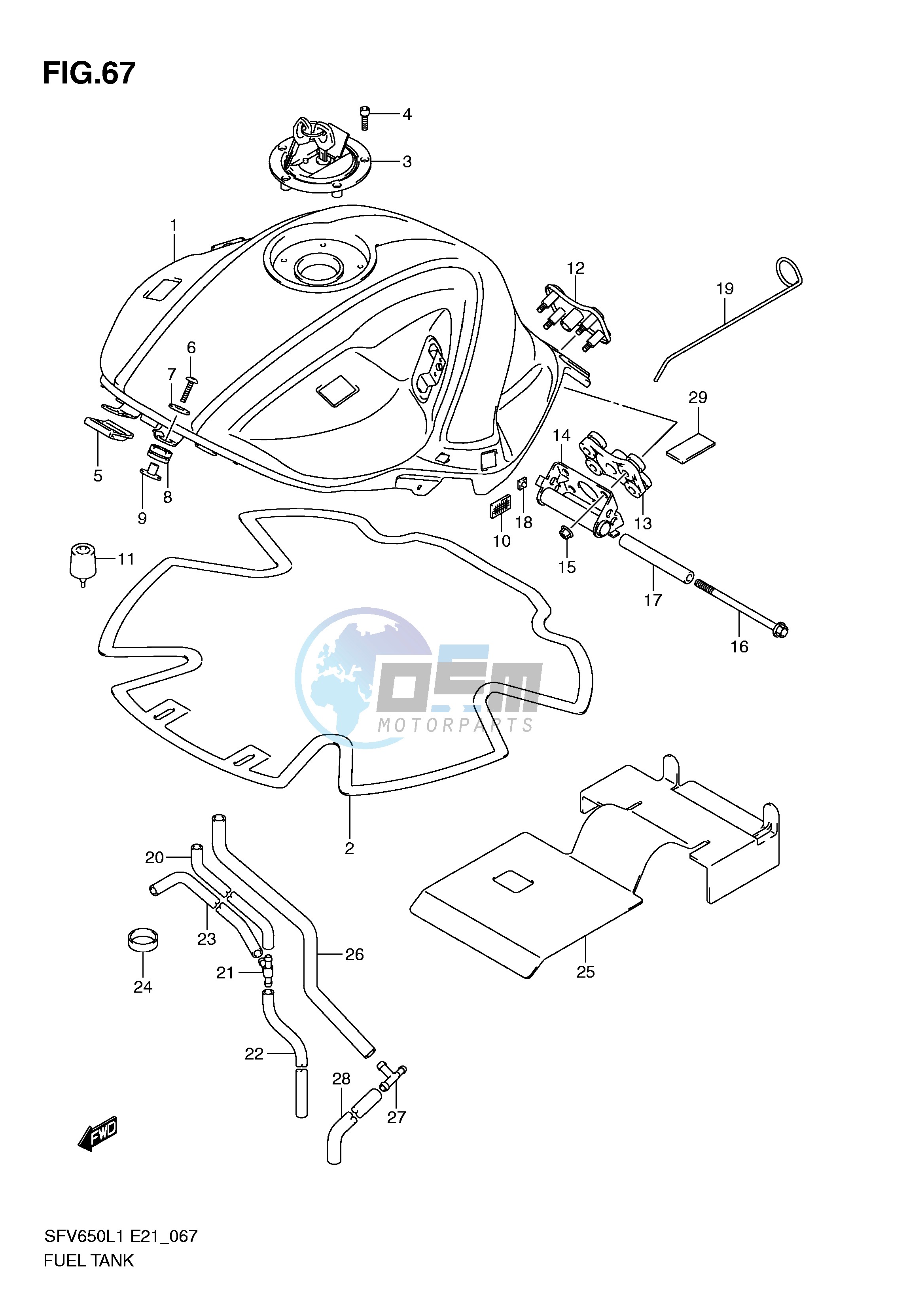 FUEL TANK (SFV650L1 E24)