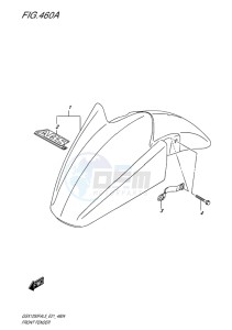 GSX-1250F ABS EU drawing FRONT FENDER