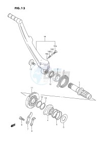 RM250 (E3) drawing KICK STARTER