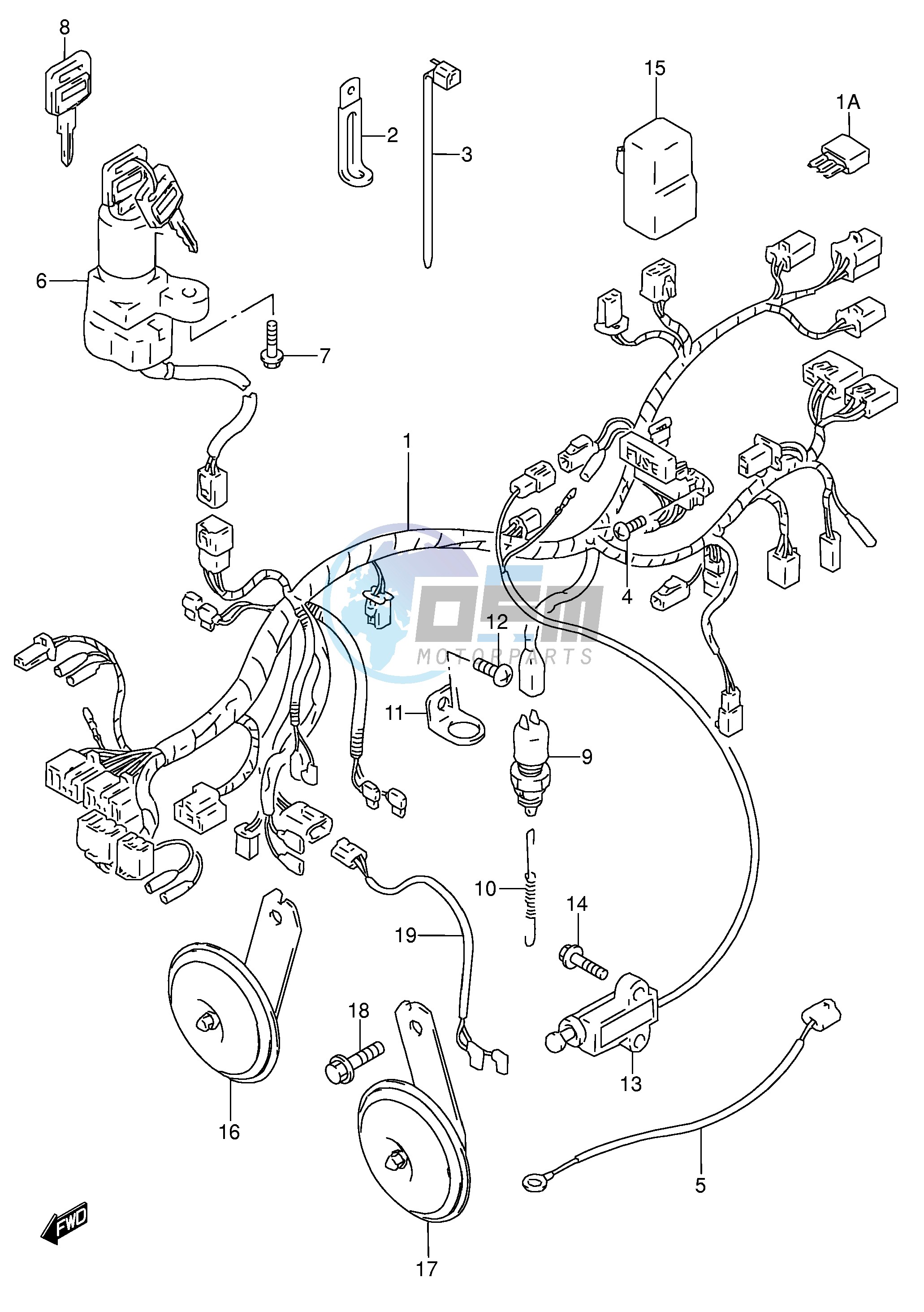 WIRING HARNESS (MODEL P R)