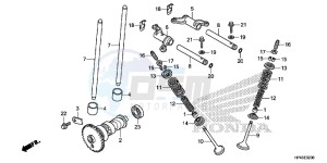 TRX420FPED TRX420 Europe Direct - (ED) drawing CAMSHAFT/VALVE