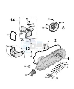 DJANGO 50 4TY O (EURO4) drawing HOUSING COVER