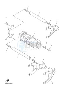 FJR1300A FJR1300-A FJR1300A ABS (B88D) drawing SHIFT CAM & FORK