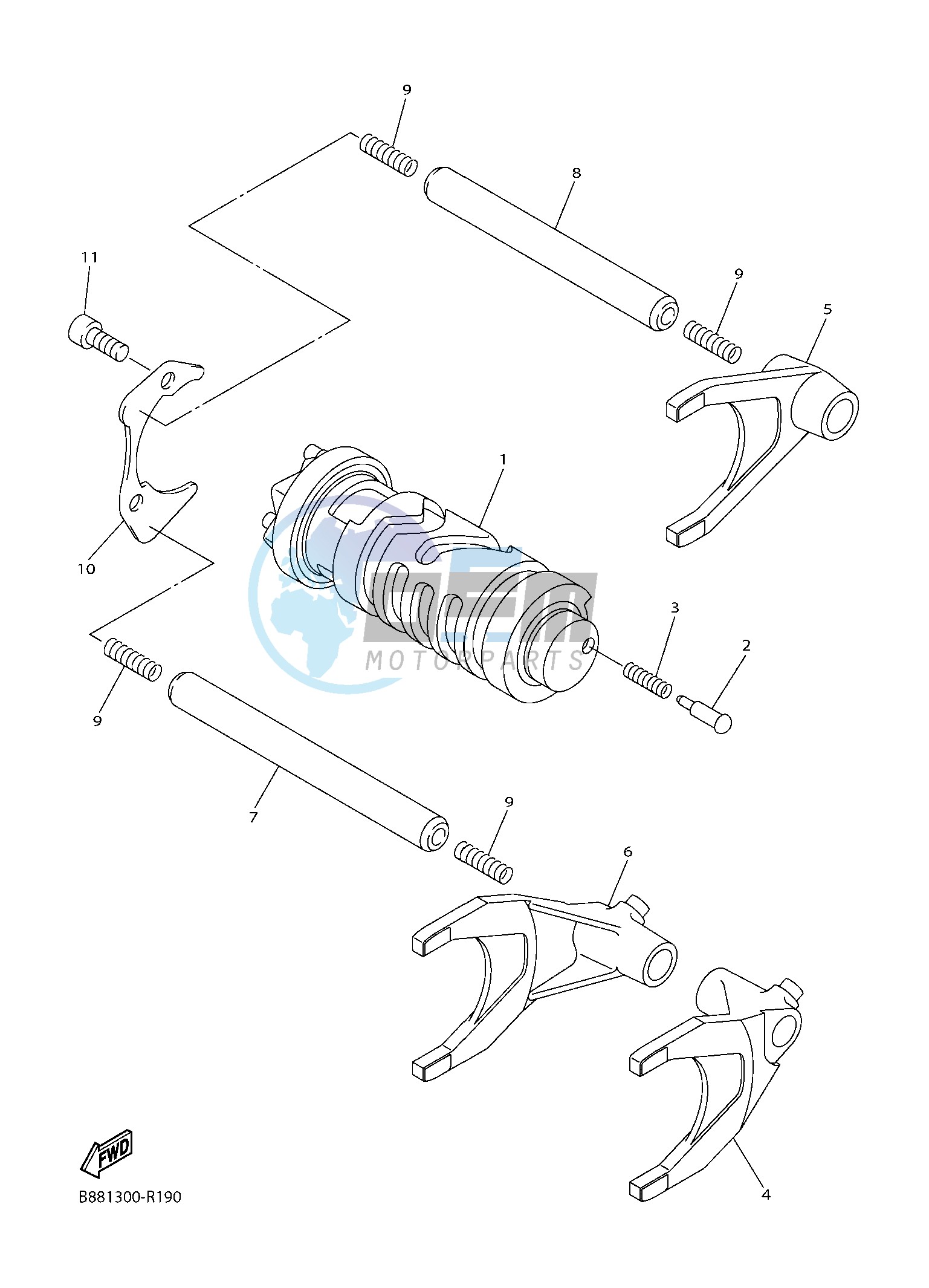 SHIFT CAM & FORK