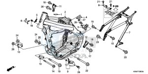 CRF250RG CRF250R ED drawing FRAME BODY