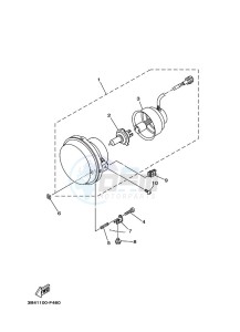 YXM700E YXM70VPAK (B5FH) drawing HEADLIGHT