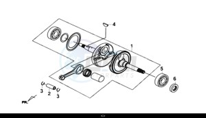 JOYMAX Z 300I ABS (LW30W1-EU) (L9) drawing CRANK SHAFT COMP