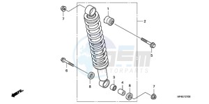 TRX420FEA Europe Direct - (ED / 2ED 4WD) drawing REAR CUSHION