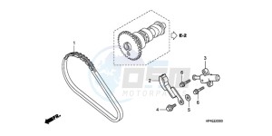 TRX420FEA Australia - (U / 4WD) drawing CAM CHAIN/TENSIONER