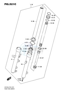 UH125 BURGMAN EU drawing FRONT FORK DAMPER