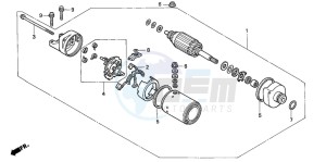 CB1300F CB1300SUPER FOUR drawing STARTING MOTOR