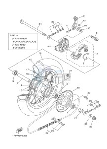 TT-R50 TT-R50E (2CJ6 2CJ7 2CJ8) drawing REAR WHEEL