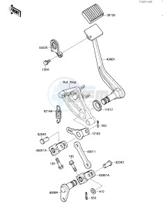 VN 1500 B [VULCAN 88 SE] (B1-B3) [VULCAN 88 SE] drawing BRAKE PEDAL_TORQUE LINK