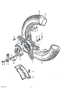 FZ50 (E1) drawing REAR WHEEL