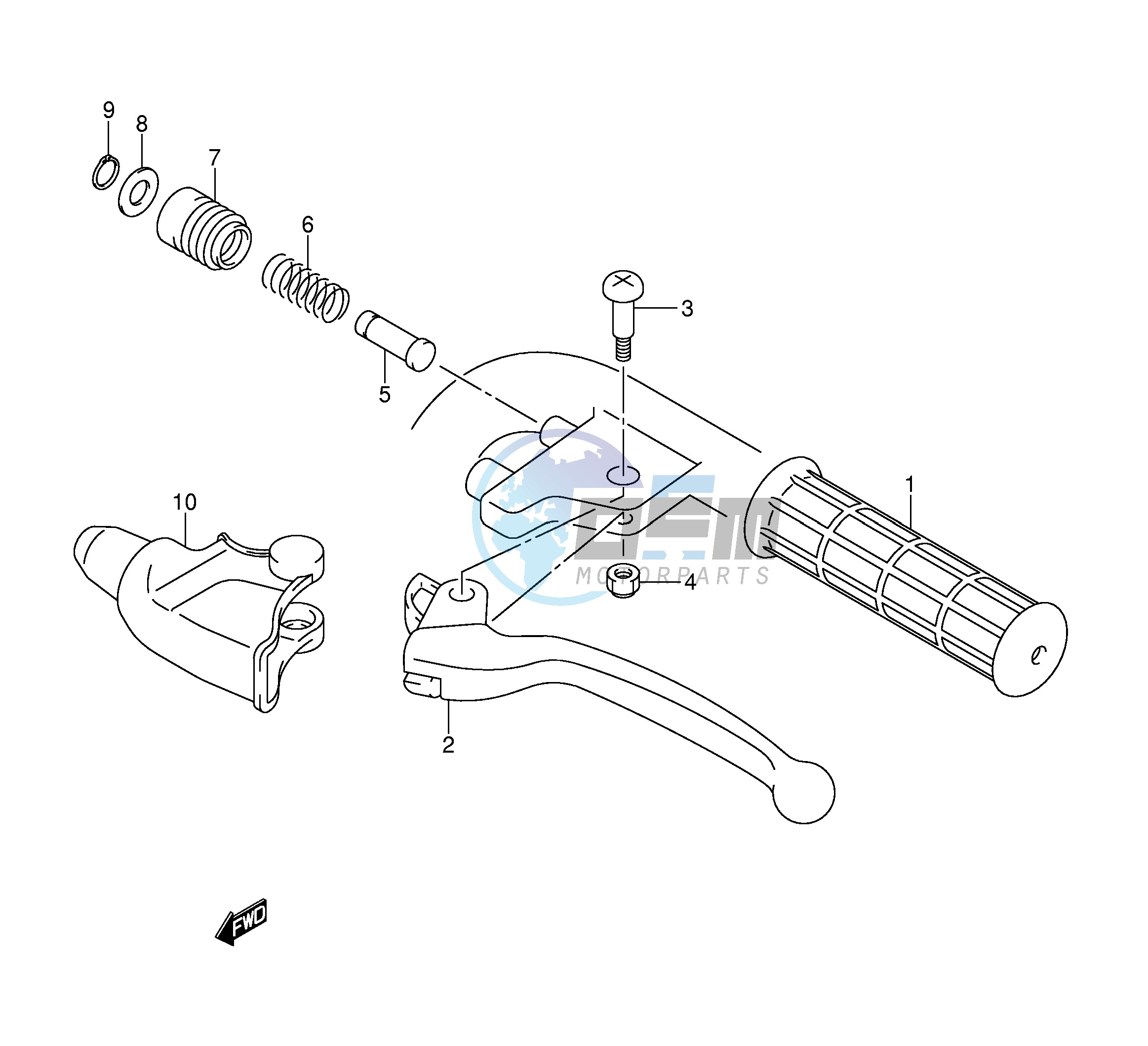 LH HANDLE LEVER