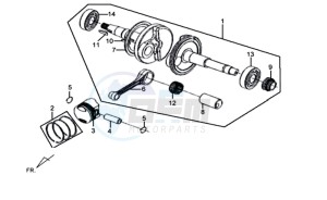 MIO 50 SPORT 25 KMH drawing CRANKSHAFT / PISTON / PISTON RING