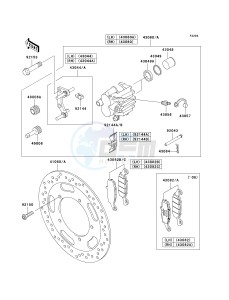 VN 1600 D [VULCAN 1600 NOMAD] (D6F-D8FA) D7FA drawing FRONT BRAKE