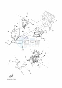 MT-125 MTN125-A (B6G2) drawing HEADLIGHT