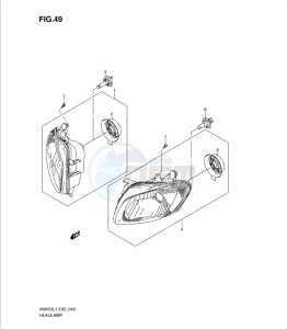 AN650 drawing HEADLAMP (AN650AL1 E24)