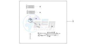 XL125VA EU / CMF - (EU / CMF) drawing HEATED GRIPS