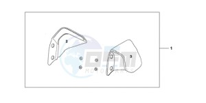 CBF1000SA France - (F / ABS CMF) drawing KNUCKLE VISOR