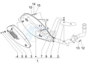 LX 150 4T USA drawing Silencer