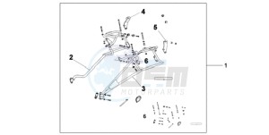 XL700VA9 Europe Direct - (ED / ABS) drawing PANNIER STAY