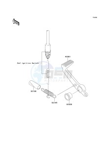 ZX 600 B [NINJA ZX-6RR] (K1) [NINJA ZX-6RR] drawing BRAKE PEDAL_TORQUE LINK