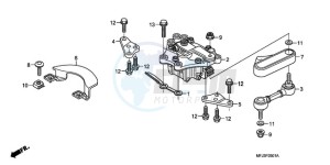 CBR600RA9 UK - (E / ABS) drawing STEERING DAMPER