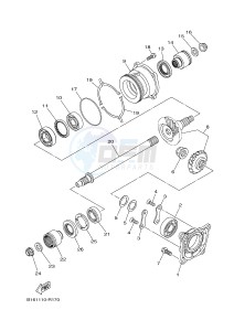 YFM700FWBD YFM70KPHG KODIAK 700 EPS HUNTER (2SM7) drawing MIDDLE DRIVE GEAR