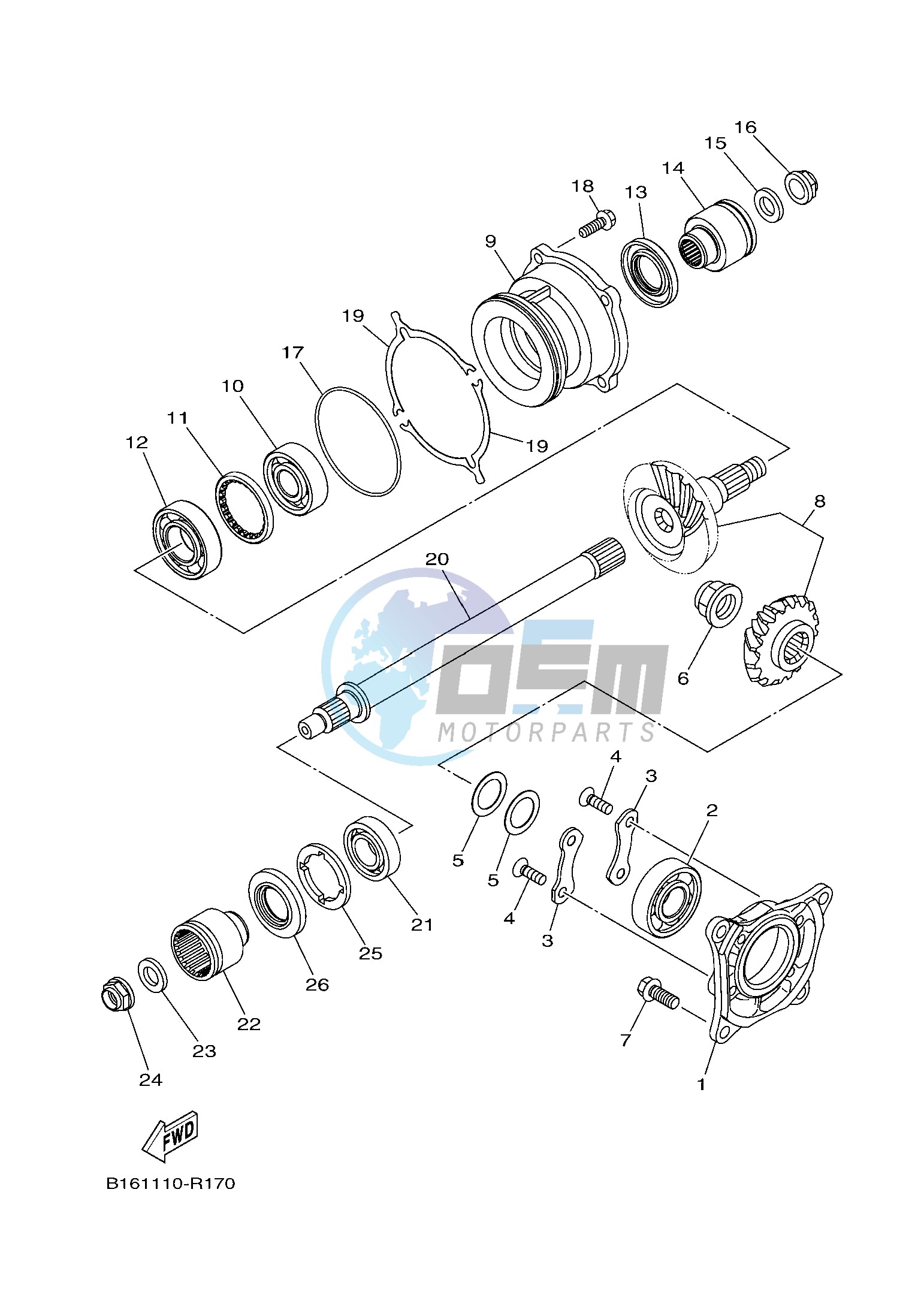 MIDDLE DRIVE GEAR