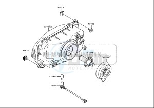 ZZR 600 (EU) drawing HEADLIGHT