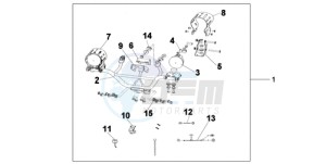 XL700VA9 UK - (E / ABS MKH SPC) drawing FRONT FOG LIGHT