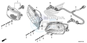 TRX500FM2H Europe Direct - (ED) drawing HEADLIGHT