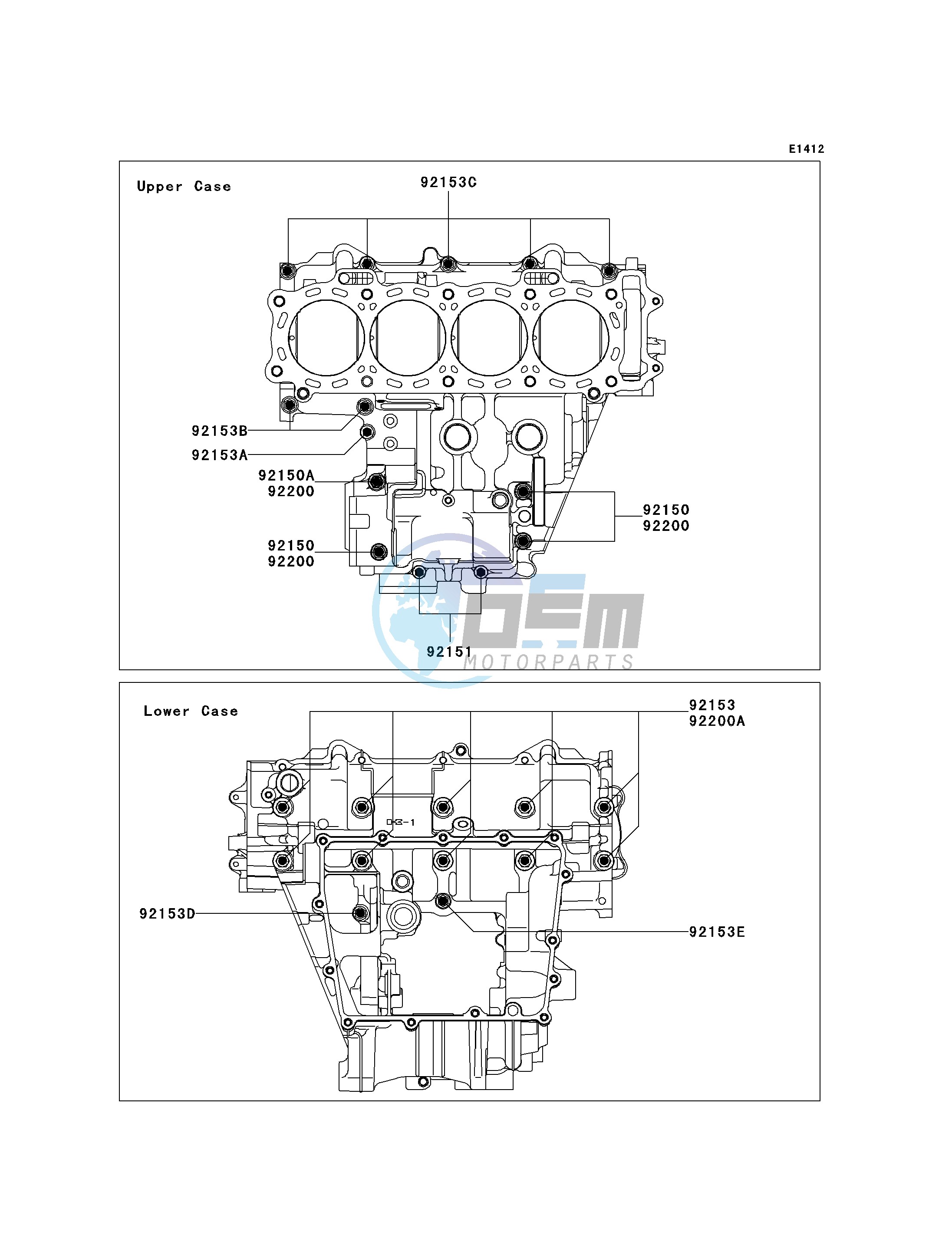 CRANKCASE BOLT PATTERN