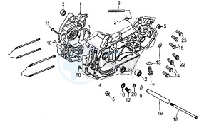 Quasar 125-180 drawing Crankcase