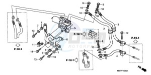 XL1000VA9 Europe Direct - (ED / ABS) drawing ABS UNIT (REAR)