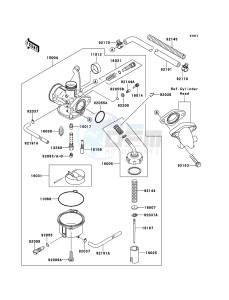 KLX110 KLX110CBF EU drawing Carburetor