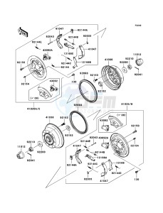 MULE_610_4X4 KAF400A8F EU drawing Rear Hub