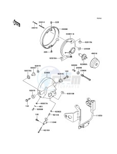 ER-5 ER500-C5P GB XX (EU ME A(FRICA) drawing Headlight(s)