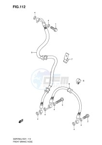 GSR750 EU drawing FRONT BRAKE HOSE