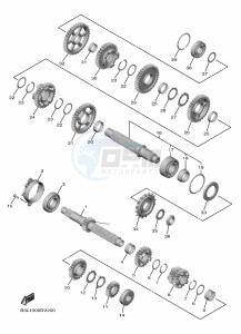 YZF1000 YZF-R1 (B3L1) drawing TRANSMISSION