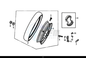 JET 14 (45 KM/H) (XC05W1-EU) (E4) (L8-M0) drawing REAR WHEEL