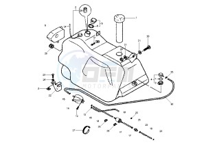 X9 EVOLUTION 125 drawing Fuel Tank